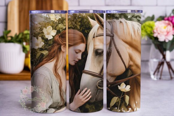 Ethereal Woman Horse 20oz Tumbler Wrap Review