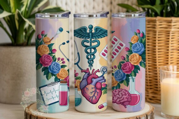 Floral Nurse Life 20oz Tumbler Wrap Review
