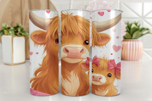 Highland Cow Seamless Pattern Tumbler Review