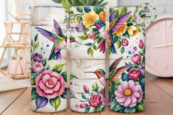 Hummingbird Floral Wood 20oz Tumbler Design Review