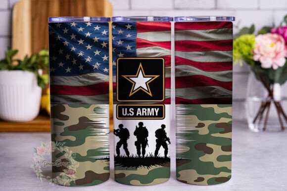 Military Pride Camo Flag 20oz Tumbler Wrap Review