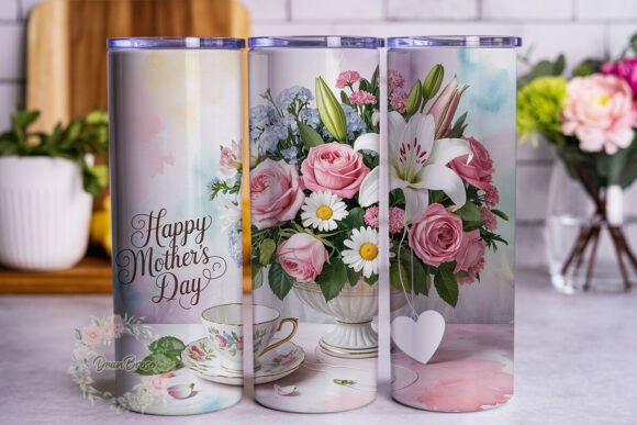 Pastel Mothers Day Floral 20oz Tumbler W Review