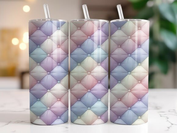 Pastel Tufted Quilt 20oz Tumbler Wrap: A Designer's Take