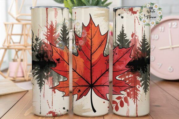 Red Leaf Grunge Forest 20oz Tumbler Wrap Review
