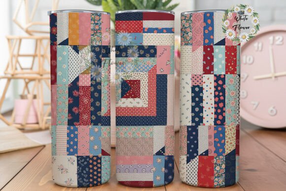 Review: Floral Patchwork Quilt Tumbler Wrap Design