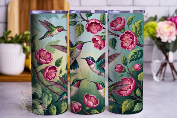 Review: Hummingbird Blooms 20oz Tumbler Wrap Design