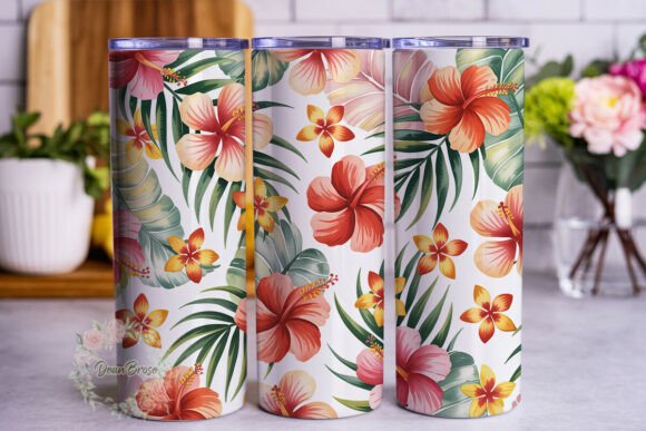Review: Tropical Watercolor Floral 20oz Tumbler Design