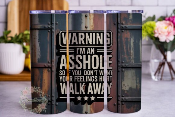 Sarcastic Distressed Metal 20oz Tumbler Design Review