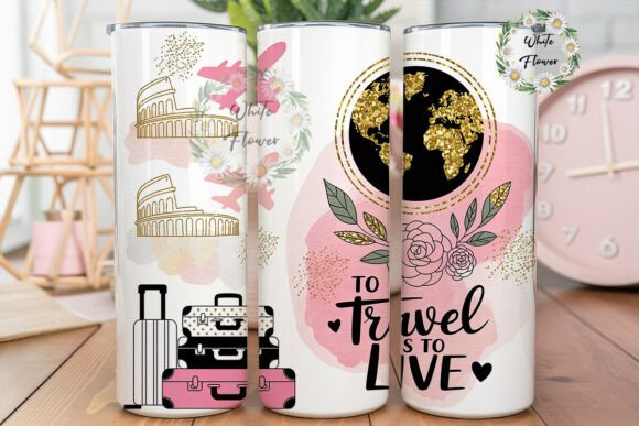 Travel Adventure Rose Gold Tumbler Wrap Review